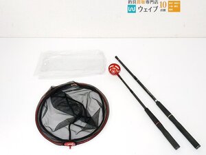 黒鯛工房 THEチヌ ZOOM 柄杓 90R 中古品・THEチヌ ZOOM 玉網 38-110R ジャンク品 計2点セット チヌ イカダ