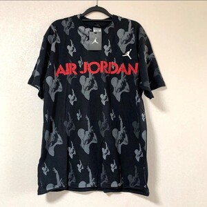 NIKE JORDAN Tシャツ　半袖　ブラック　総柄　M