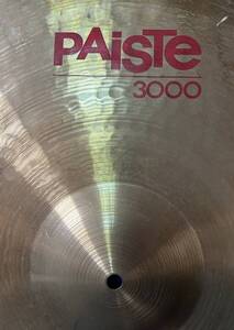 送料無料！PAISTE 3000 POWER RIDE 22インチ　希少 レア品　used ライドシンバル