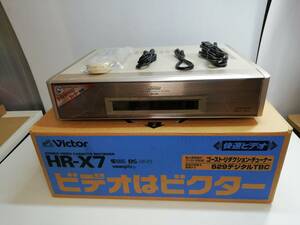 あ//H6588 1996年型　 Victor ビクター　S VHSビデオ　ステレオビデオカセットレコーダー　HR-X7 　通電OK