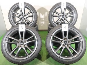 4本 レクサス IS Fスポーツ 純正 18インチ 8J +45 8.5J +50 5H 114.3 スタッドレス バリ溝 DUNLOP WINTERMAXX WM02 225/40R18 245/40R18