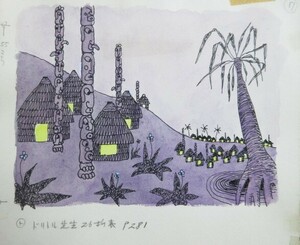 直筆画】宮田武彦(少年少女世界の文学13「ドリトル先生航海記」)直筆挿絵原画 画稿 3/検;児童絵本真筆肉筆長新太真鍋博