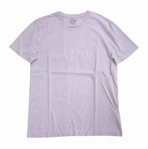 ポロ ラルフローレン POLO RALPH LAUREN Tシャツ カットソー ワンポイント ポニー 刺しゅう 半袖 薄紫 パープル S 170/92A メンズ