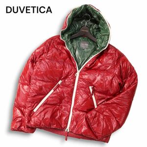 DUVETICA デュベティカ DIONISIO ディオニシオ★ 秋冬 フーディー ダウン ジャケット Sz.46　メンズ 赤　I4T03361_A#N