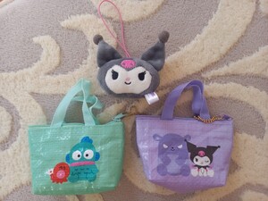 ☆ハンギョドン&クロミ☆チャームバッグ&ストラップ☆サンリオ☆美品☆