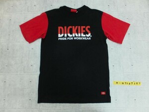 カジュアル！Dickies ディッキーズ ロゴプリント バイカラー 半袖Tシャツ