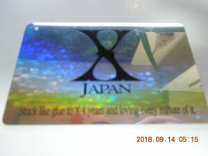 X JAPAN ファンクラブ会員証 ③ ホログラム加工 非売品 / YOSHIKI TOSHI Toshl HIDE PATA TAIJI HEATH SUGIZO