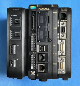 未使用保管品 キーエンス KEYENCE 画像センサコントローラーCV-5501P +照明拡張ユニット CA-DC21E