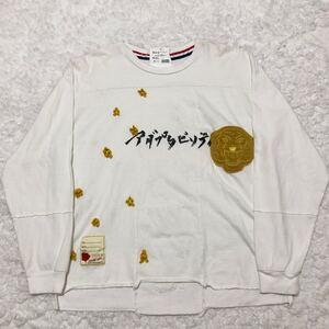 【激レア】SEVESKIG アダプタビリティ タイガー＆お花 ワッペン ロングTシャツ カットソー トップス Sサイズ セヴシグ ロンT 長袖Tシャツ