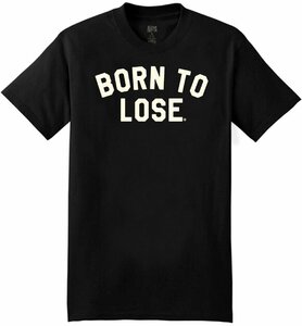 ★ラッキー13 Tシャツ LUCKY13 The BORN TO LOSE 黒 M 新品 正規品 punk hot rod motorhead