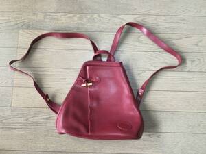 Longchamp ロンシャン　デザインリュック　ワイン　　