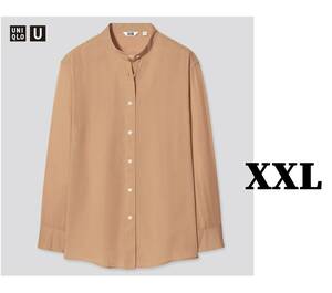 即決 未使用 XXL 3XL 19号 21号 大きいサイズ ◆シアーコットンシャツ ユニクロU