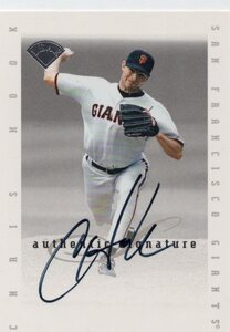 MLB 1997 DONRUSS SIGNATURE 　CHRIS HOOK クリス・フック 直筆サイン　新品ミント状態品 　