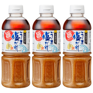 隠しにんにく味がクセになる！うま塩だれ ビッグサイズ (500ml) 3本セット にんにく・ごま油・BIGサイズ