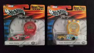 2002 Hot Wheels Racing ホットウィール Record Times ミニカー ストップウォッチ 時計 アメ車 アメリカ 雑貨 ナスカー NASCAR 二台