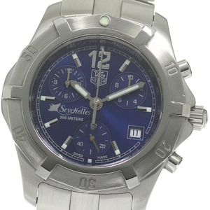 タグホイヤー TAG HEUER CN111D 2000 エクスクルーシブ セイシェル諸島 クロノグラフ クォーツ メンズ 良品 _829620