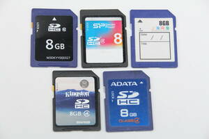 8GB SDHCカード　 ●いろいろ５枚セット●