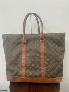 2837 LOUIS VUITTON モノグラム ルイヴィトン トートバッグ サックウィークエンド ブラウン ショルダーバッグ