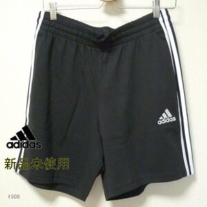 大きいサイズ新品未使用2XL★アディダスadidas黒/メンズジャージハーフパンツ/ショートパンツ/3ストライプ