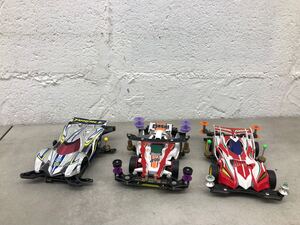 n1109-03★ ミニ四駆 MA CHASSIS / TAMIYA タミヤ MINI 4WD / DASH / COSMO SONIC / TRIGALE まとめて3点 現状品 