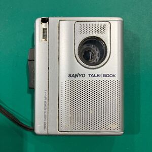 （A-77）（通電OK、動作未確認）SANYO MR-48 カセットレコーダー 横11高さ8.5縦4㎝