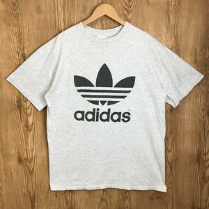 USA製 90s adidas アディダス ロゴ 両面プリント T-sh Tシャツ サイズ メンズ M 袖シングルステッチ 90年代 古着 s24091534