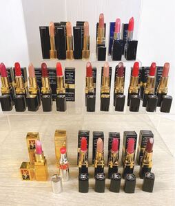 未使用◆CHANEL◆Dior◆Yves Saint Laurent◆口紅◆箱入り◆ROUGE◆デパコス◆コスメまとめ