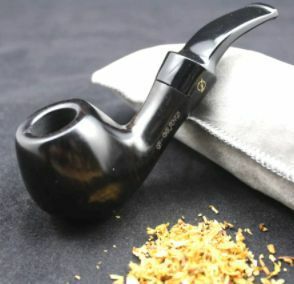 16 ツール 黒 檀木 タバコ 喫煙 パイプ 木製パイプセット 9㎜ パイプフィルター AZ0214