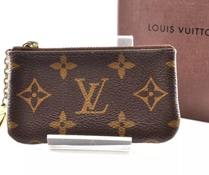 Louis Vuitton ルイヴィトン ポシェットクレ モノグラム コインケース 小銭入れ レザー 革 ブラウン 茶色 柄あり 正規品 箱付き 7A89149