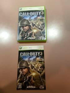 送料無料 Xbox360★コールオブデューティ 3★used☆CoD3☆import Japan