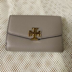 トリーバーチ 三つ折財布Kira Mixed Materials Medium Flap Wallet レザー