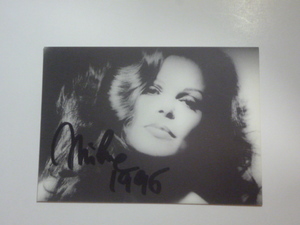 ★ミルバ Milva 貴重自筆サイン入りカード・ドイツ製　autograph ★　カンツォーネ Canzone　イタリアンポップス　サンレモ Sanremo