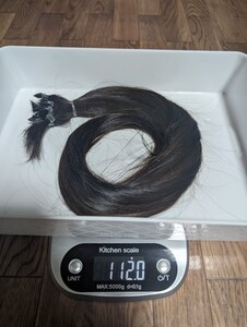 No.233　60cm　112g　髪束　髪の毛