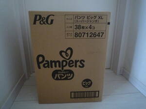 パンパース★パンツビッグXLサイズ（スーパージャンボ）38枚×4パック＝152枚★新品未開封