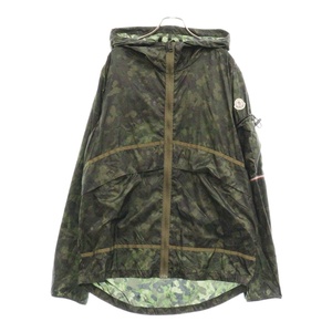 MONCLER モンクレール CAMO TRIEUX GIUBBOTTO カモフラ フーデッド ナイロンジャケット D10914104785 カーキ