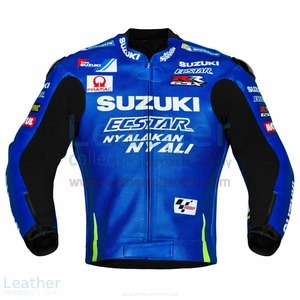 海外 高品質 送料込み　 ANDREA IANNONE SUZUKI MOTOGP 2017 レーシング　レザージャケット サイズ各種　レプリカ　d