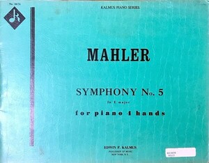 マーラー 交響曲第5番 (連弾 ピアノ4手) 輸入楽譜 Mahler Symphony No. 5 洋書