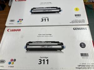 ☆未使用品☆ Canon キャノン純正 ◇ CRG-311BLK ブラック& CRG-311YELイエロー◇♪2箱セット♪