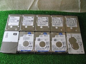 KA4871/2.5インチHDD 10台/TOSHIBA,WD,Seagate 1TB