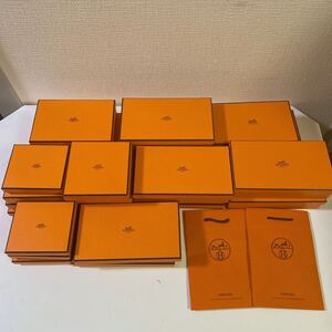 1円スタート〜まとめ売り　エルメス　空箱　財布空箱　小物　箱　ショッパー　HERMES BOX 25箱　