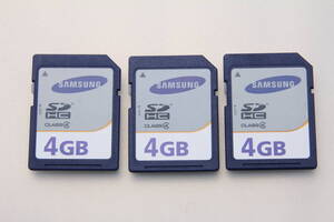 4GB SDHCカード SAMSUNG ●3枚セット●