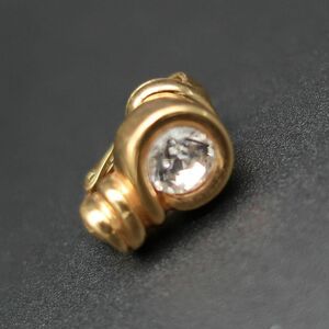 正規品 ディオール Dior 片耳用イヤリング Earring ヴィンテージ Vintage Authentic Mint