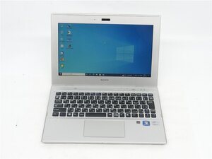 カメラ内蔵/11型/ノートPC/Win10/SSD256GB/8GB/3世代i5/SONY　SVT11119FJS MS office2021ProPlus搭載　HDMI USB3.0