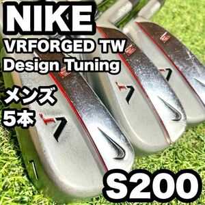 【激レア】NIKE ナイキ VR FORGED TW アイアンセット 5本 S マッスルバック MB マッスル タイガーウッズ 大人気モデル 初心者 送料無料