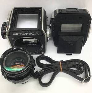 1円スタート ZENZA BRONICA ゼンザブロニカ/ZENZANON MC 1:2.8 f=80mm 中判フィルムカメラ 現状品