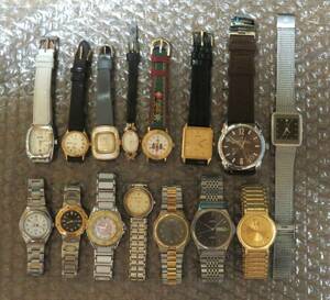 ブランド腕時計おまとめセット 15個/SEIKO CYMA ORIENT SANDOZ CITIZEN 等/ビンテージ/メンズ/レディース/ブランド/大量/点/kg