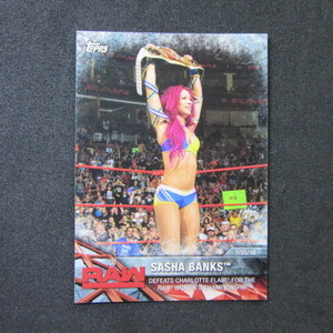 2017 Topps WWE Women’s Division #WWE-1 Sasha Banks