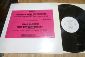 PROMO )) 12” ROSE // PERFECT TIME . NILLA BACKMAN // NEW DAY 