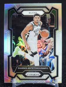 2023-24 Panini Prizm Silver Giannis Antetokounmpo NBAカード Milwaukee Bucks