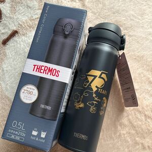 送料込！水筒 サーモス THERMOS 真空断熱ケータイマグ 保冷 保温 ステンレスボトル 0.5 スヌーピー 軽量　SNOOPY